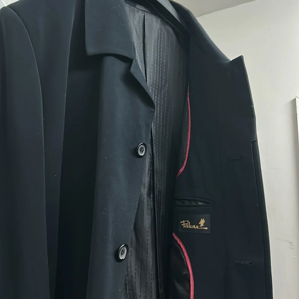 FALCONE MEN OVER COAT
Classic Black Button-Up Coat - Picture 7 of 10